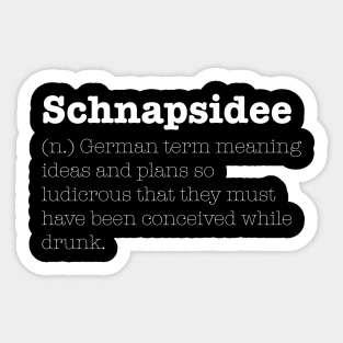 Schnapsidee Sticker